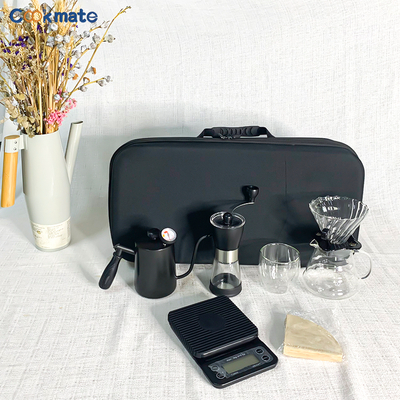 Mini amoladora de café manual Mini Portátil Hogar y cocina al aire libre Cafetera de Cafetera de Cafetera Conjunto con bolsa