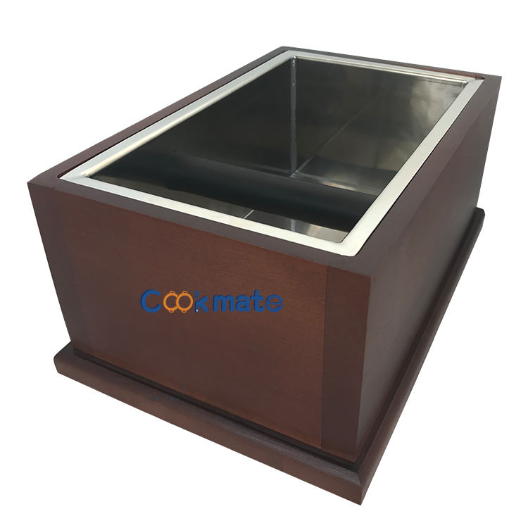 Tamaño jumbo Fácil de limpiar y seguro con barra de silicona desmontable Espresso Barista Coffee But Bink Bot Knock Box