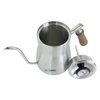 850ml Coffee Pot Hogar portátil de acero inoxidable Mango de madera Sputa largo Hermosa Hermosa Café de café