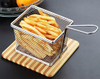 Cocina Utensilios de cocina Acero inoxidable Mini papas fritas Canasta Cuadradas Cestas de Fryer