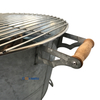 Fácil de instalar y usar un cubo de barbacoa de carbón de metal galvanizado al aire libre interior.