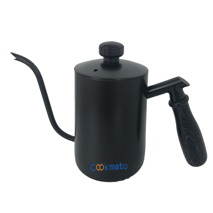 Promocional 304 acero inoxidable de grado alimenticio goteo de mano verter sobre cafetera de cafetera