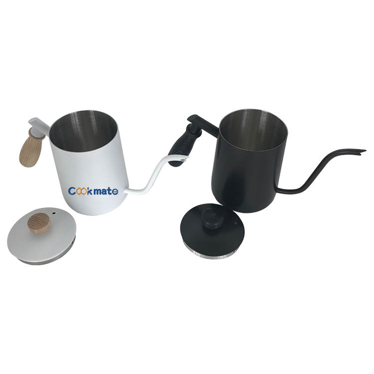 América estilo acero inoxidable café tetera de agua caliente portátil para café