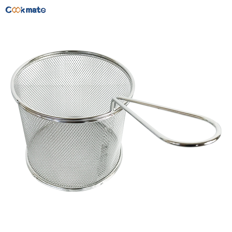 Diámetro Cilíndrico Pasta Colador Acero Inoxidable Pequeña Pasta Basket