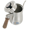 Pote de agua de café de acero inoxidable reutilizable con termómetro integrado adecuado