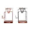Filtro de café de goteo lento de acero inoxidable Espresso Maker Tool Percolator marco con base de madera