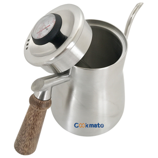 Coffee House Accessories Drip Pot Vierta sobre taza de té Top con termómetro incorporado