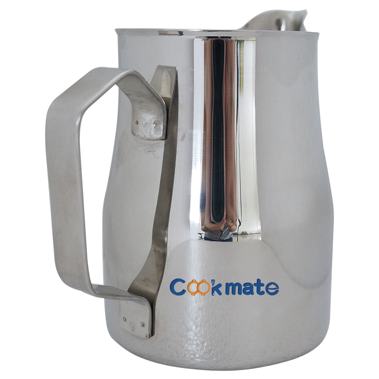 Herramienta de jarra de vapor de acero inoxidable para máquinas de capuchino láctea vertiendo jarra