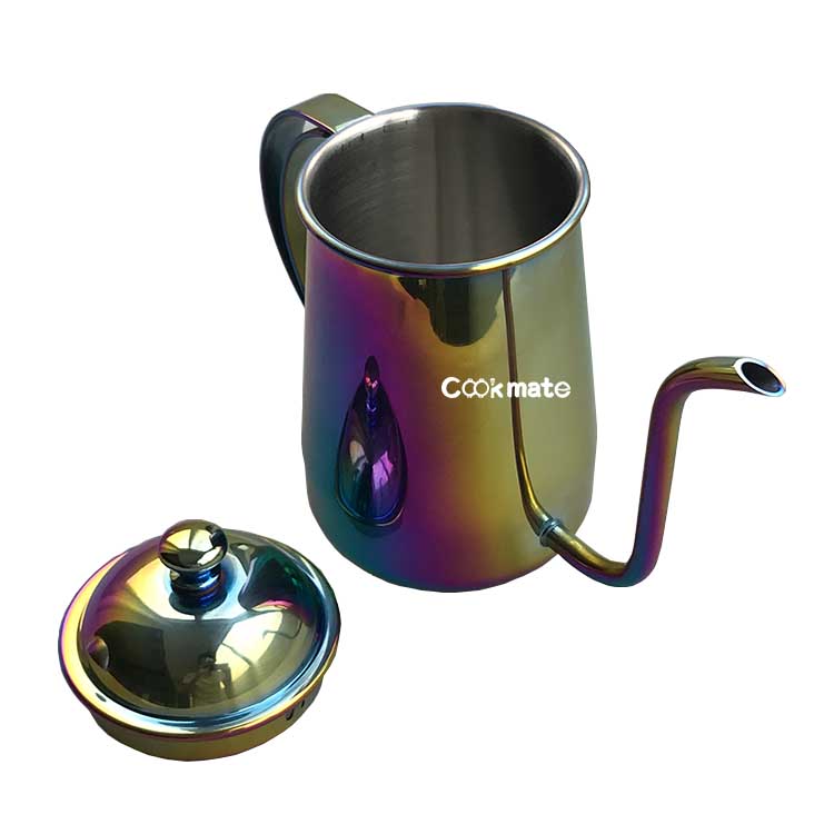 Pisos de cisne de cuello de cisne sobre el kettle de café Barista Verter Diseño de control Ideal para café y tetera