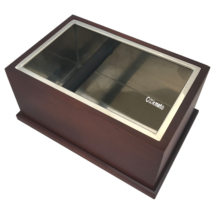 Tamaño jumbo Fácil de limpiar y seguro con barra de silicona desmontable Espresso Barista Coffee But Bink Bot Knock Box
