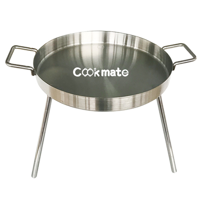 Cookmate contemporáneo acero inoxidable utensilios de cocina tortilla al aire libre bbq fry sartén