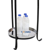 Jardín 2 niveles Galvanized Ice Hielo Bañera de acero bañera Bucket con asas de plata