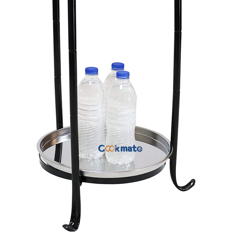 Jardín 2 niveles Galvanized Ice Hielo Bañera de acero bañera Bucket con asas de plata