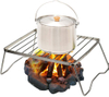 Glamping accesorios para barbacoa plegable portátil de acero inoxidable ala de pollo rack barbacoa parrilla