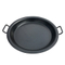 Negro Al aire libre Camping Utensilios de cocina Acero inoxidable BBQ Barbacoa La Sera Utensilios de cocina Fry Pan